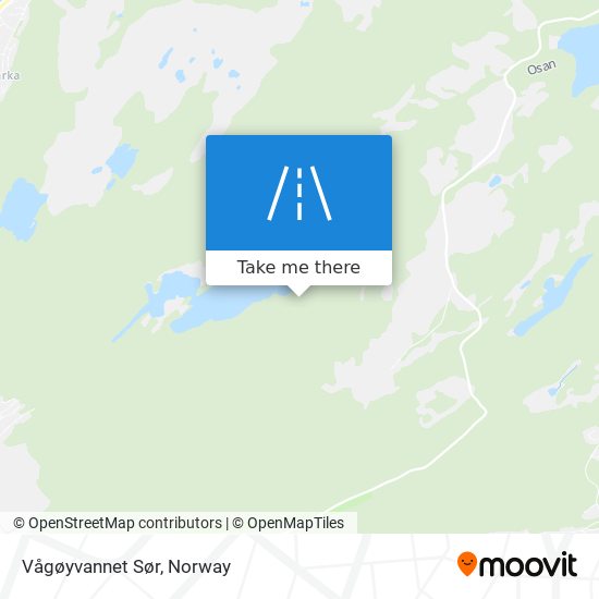 Vågøyvannet Sør map