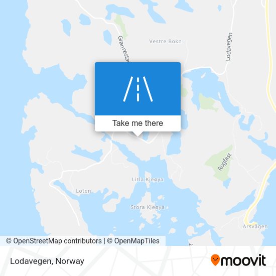 Lodavegen map