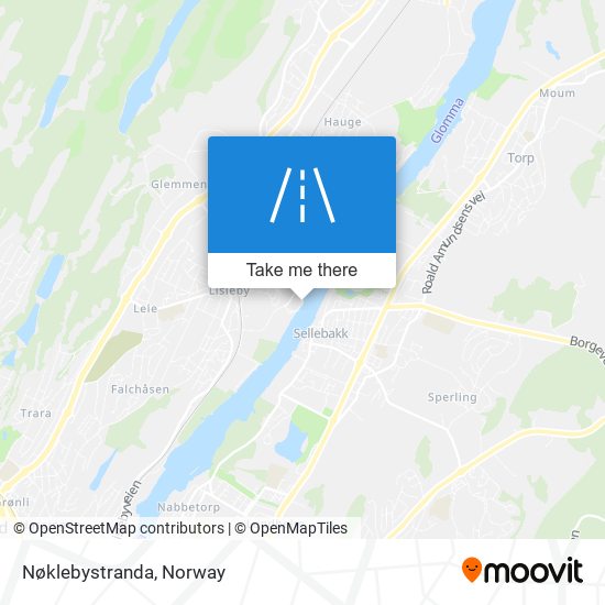 Nøklebystranda map