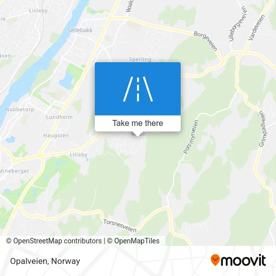Opalveien map