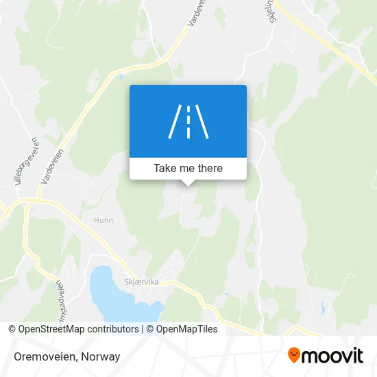 Oremoveien map
