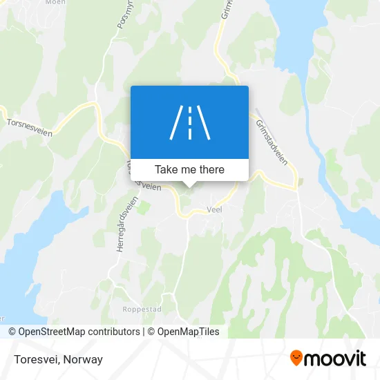 Toresvei map