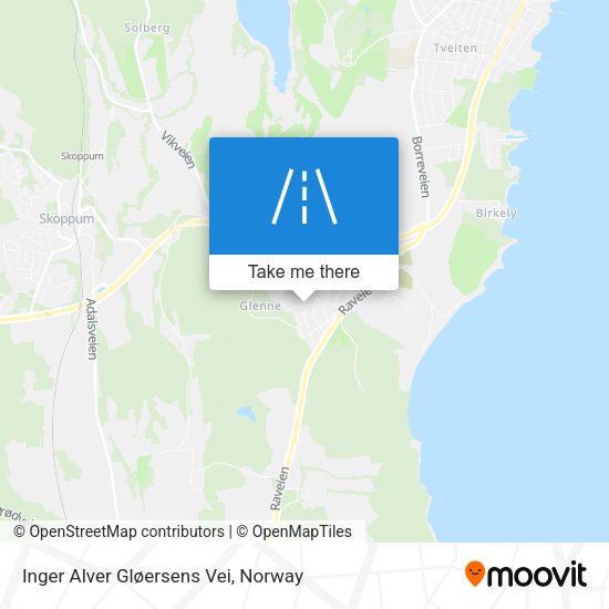 Inger Alver Gløersens Vei map