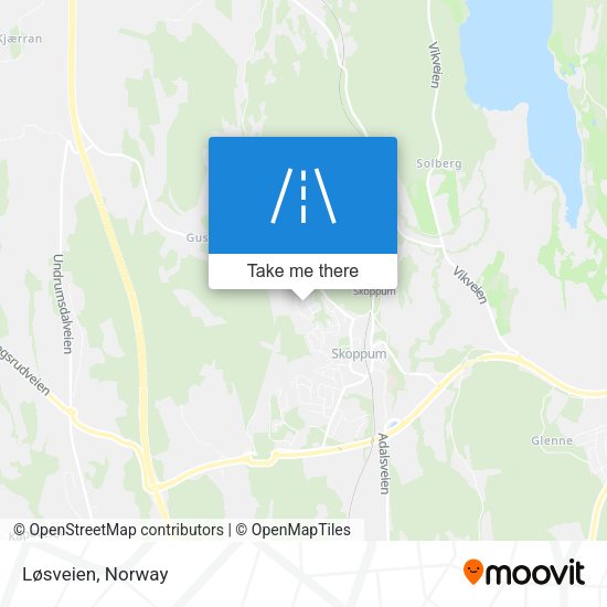 Løsveien map