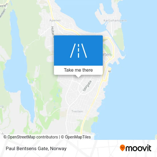 Paul Bentsens Gate map