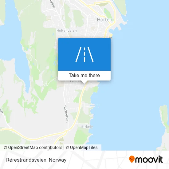 Rørestrandsveien map