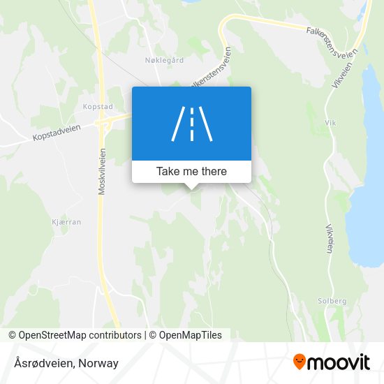 Åsrødveien map