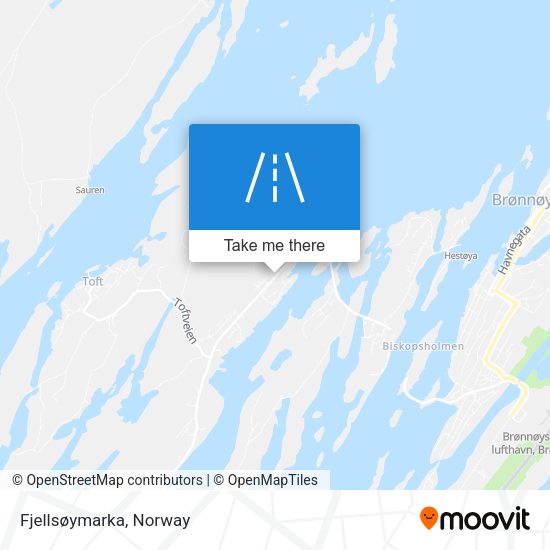 Fjellsøymarka map