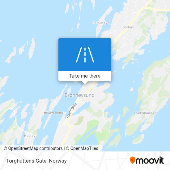 Torghattens Gate map