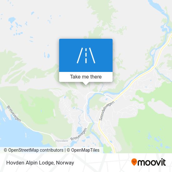 Hovden Alpin Lodge map