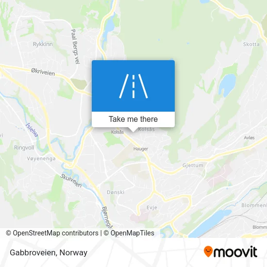 Gabbroveien map