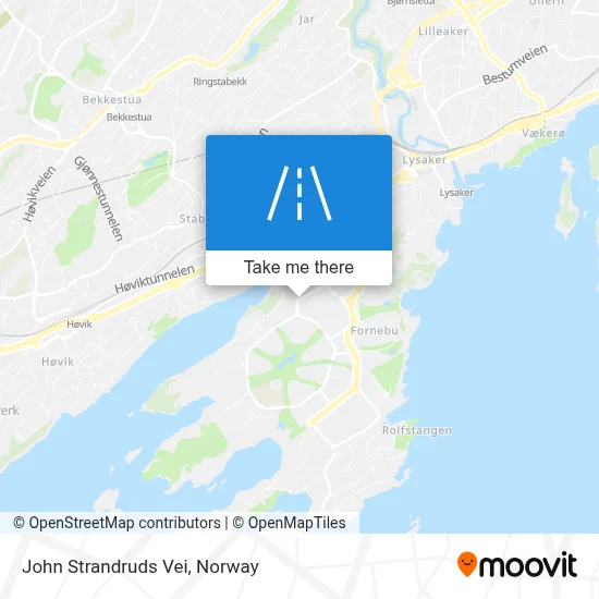 John Strandruds Vei map