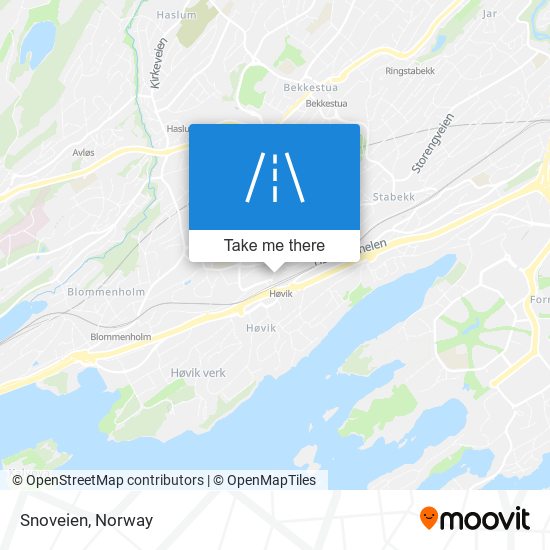 Snoveien map