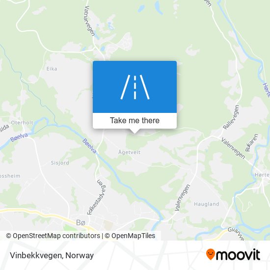 Vinbekkvegen map