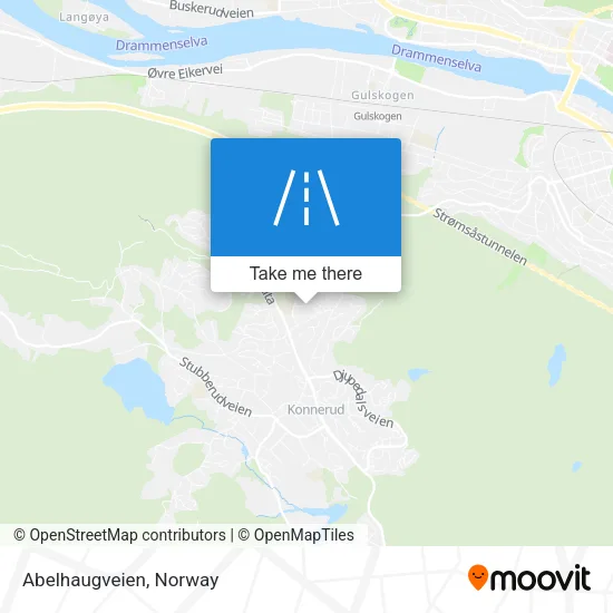 Abelhaugveien map