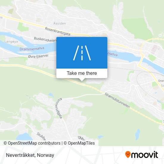 Nevertråkket map