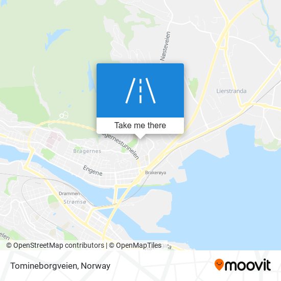 Tomineborgveien map