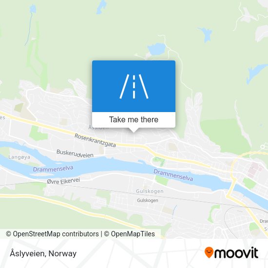 Åslyveien map