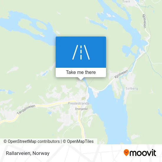 Rallarveien map