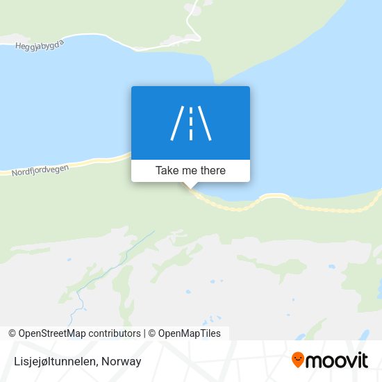 Lisjejøltunnelen map