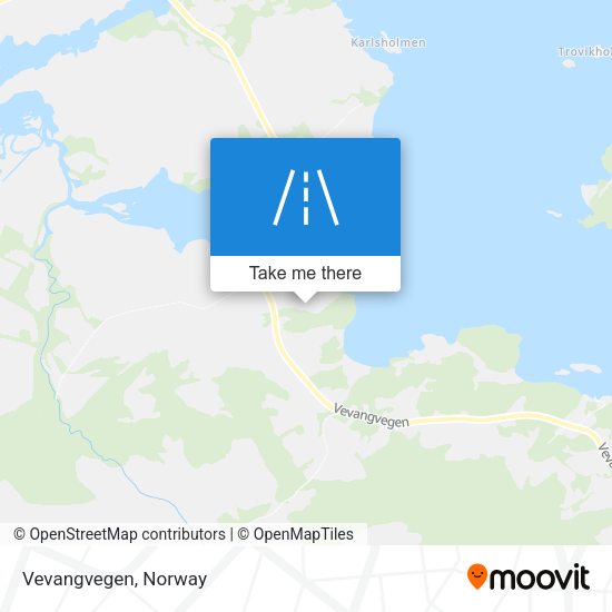 Vevangvegen map