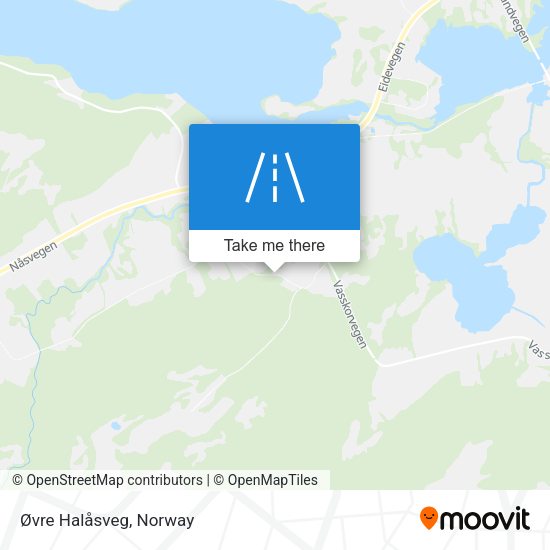 Øvre Halåsveg map