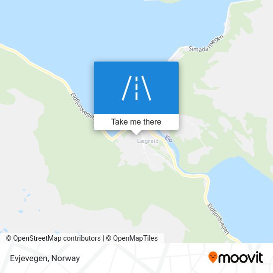 Evjevegen map