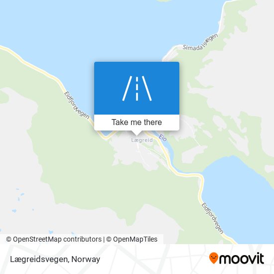 Lægreidsvegen map