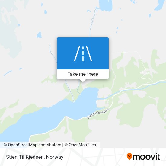 Stien Til Kjeåsen map
