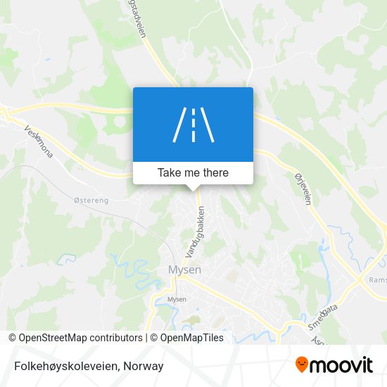 Folkehøyskoleveien map