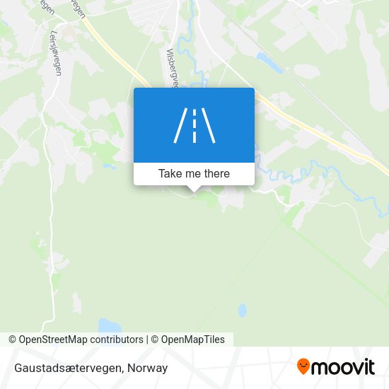 Gaustadsætervegen map