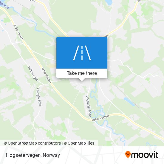 Høgsetervegen map