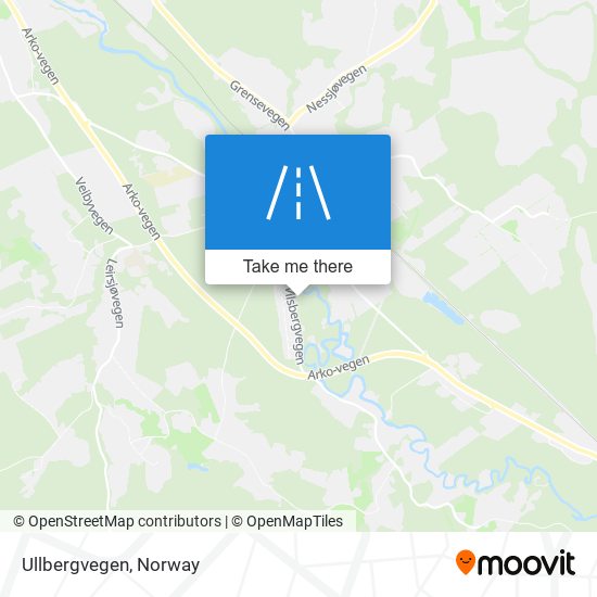 Ullbergvegen map