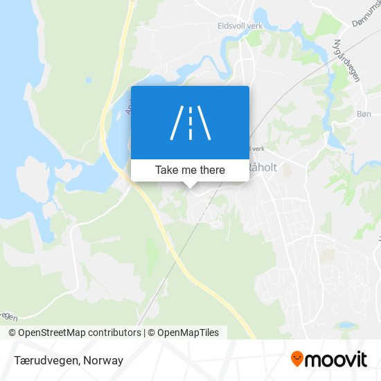 Tærudvegen map