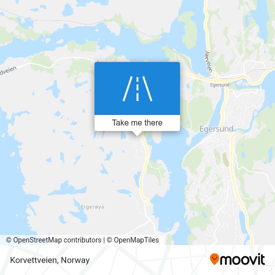 Korvettveien map