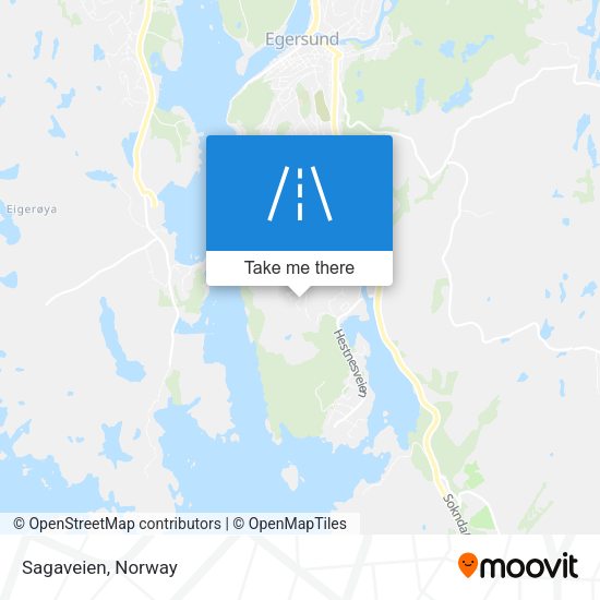 Sagaveien map