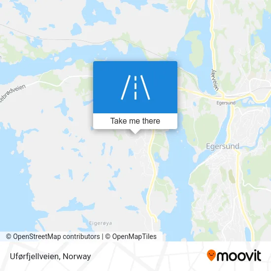 Uførfjellveien map