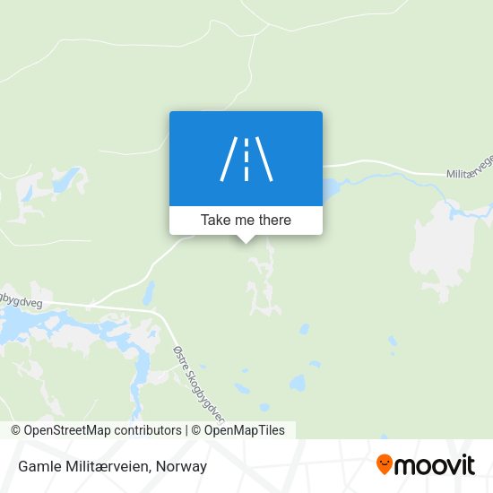 Gamle Militærveien map