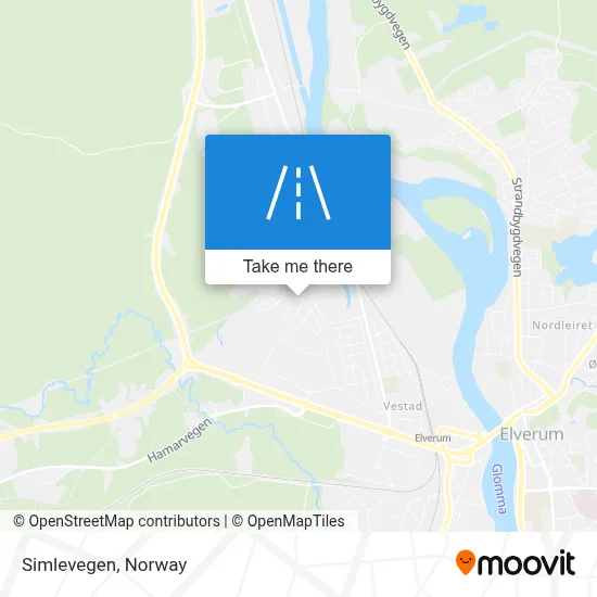 Simlevegen map