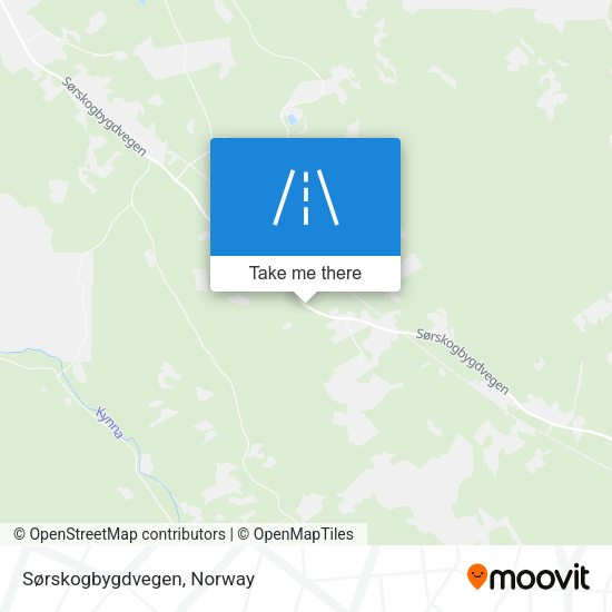 Sørskogbygdvegen map