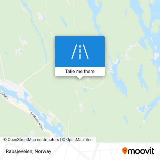Rausjøveien map