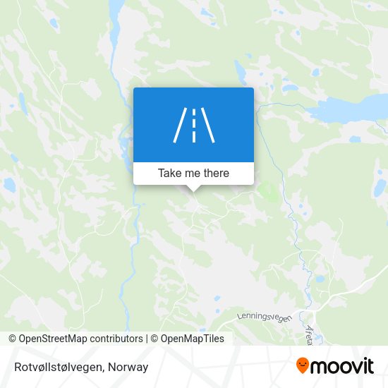 Rotvøllstølvegen map