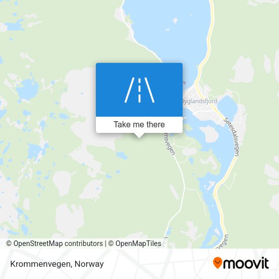 Krommenvegen map