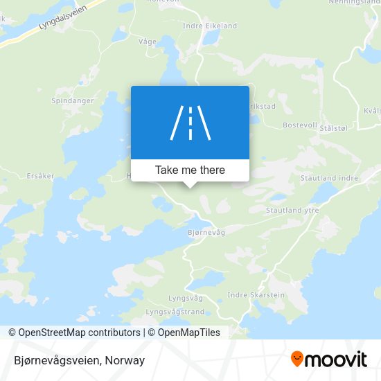 Bjørnevågsveien map
