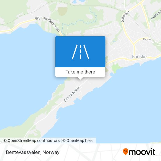 Bentevassveien map