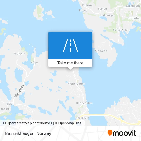 Bassvikhaugen map