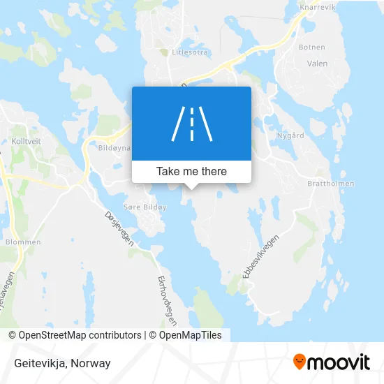 Geitevikja map