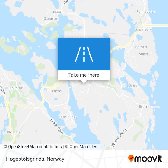 Høgestølsgrinda map