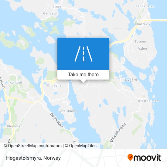 Høgestølsmyra map