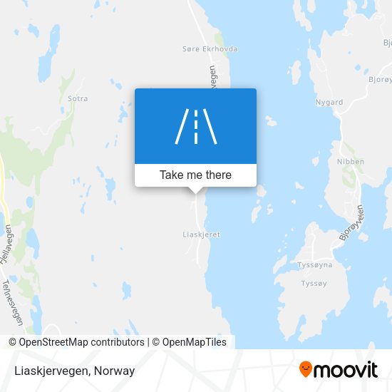 Liaskjervegen map